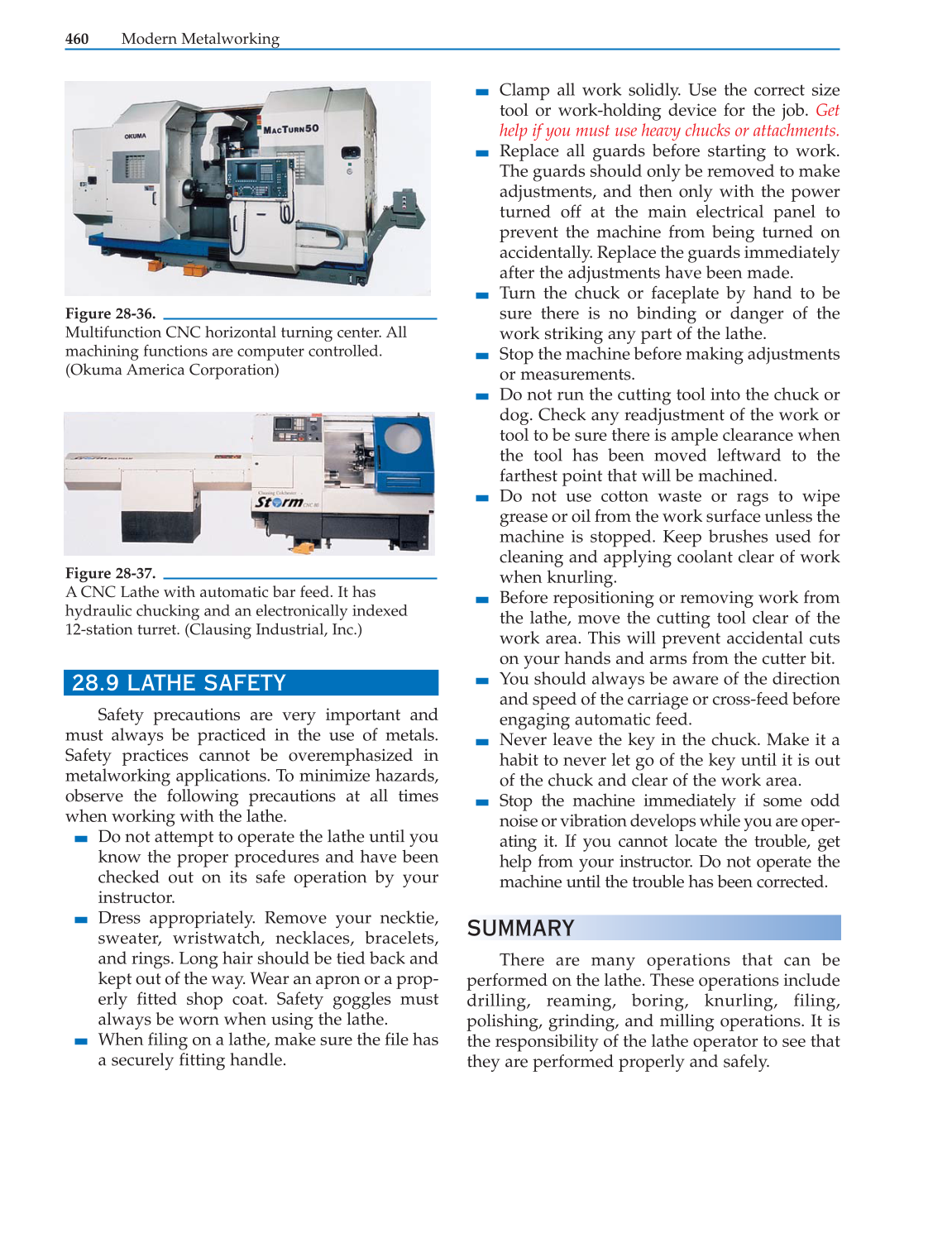Modern Metalworking, 9th Edition page 460