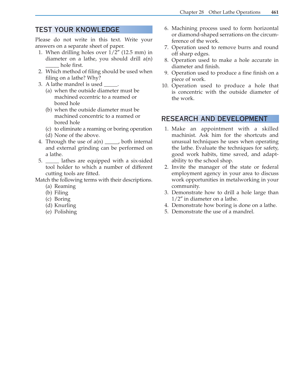 Modern Metalworking, 9th Edition page 461
