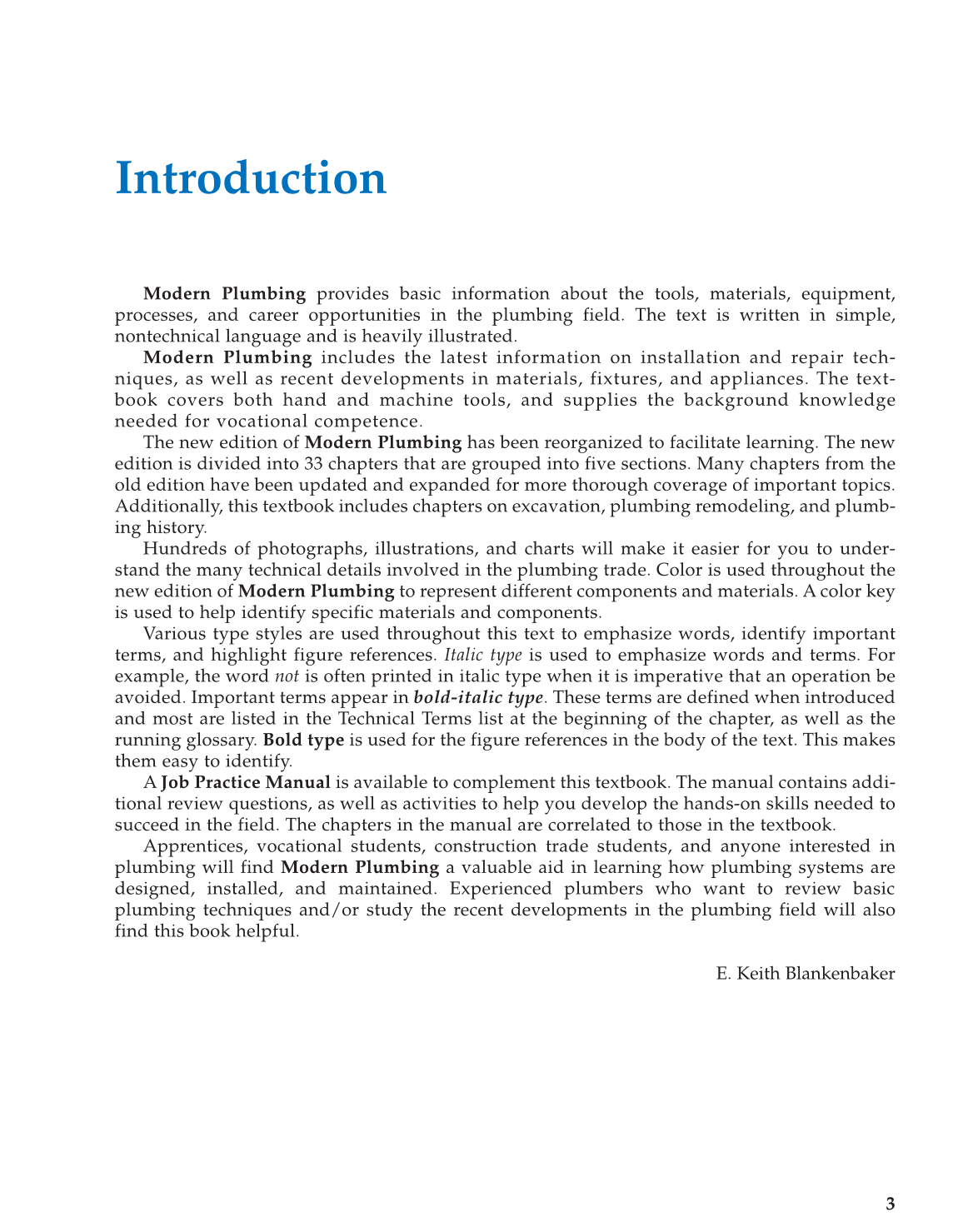 Modern Plumbing, 7th Edition page 3