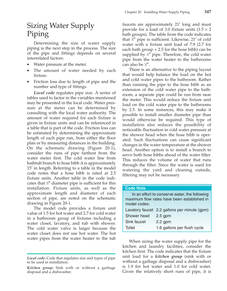 Modern Plumbing, 7th Edition page 348