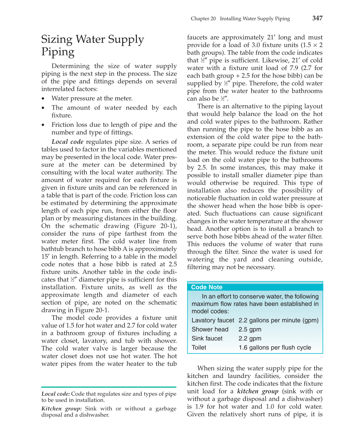 Modern Plumbing, 7th Edition page 348