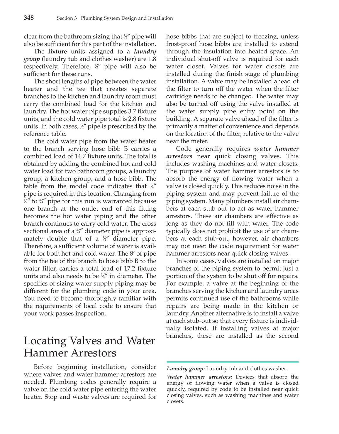 Modern Plumbing, 7th Edition page 349