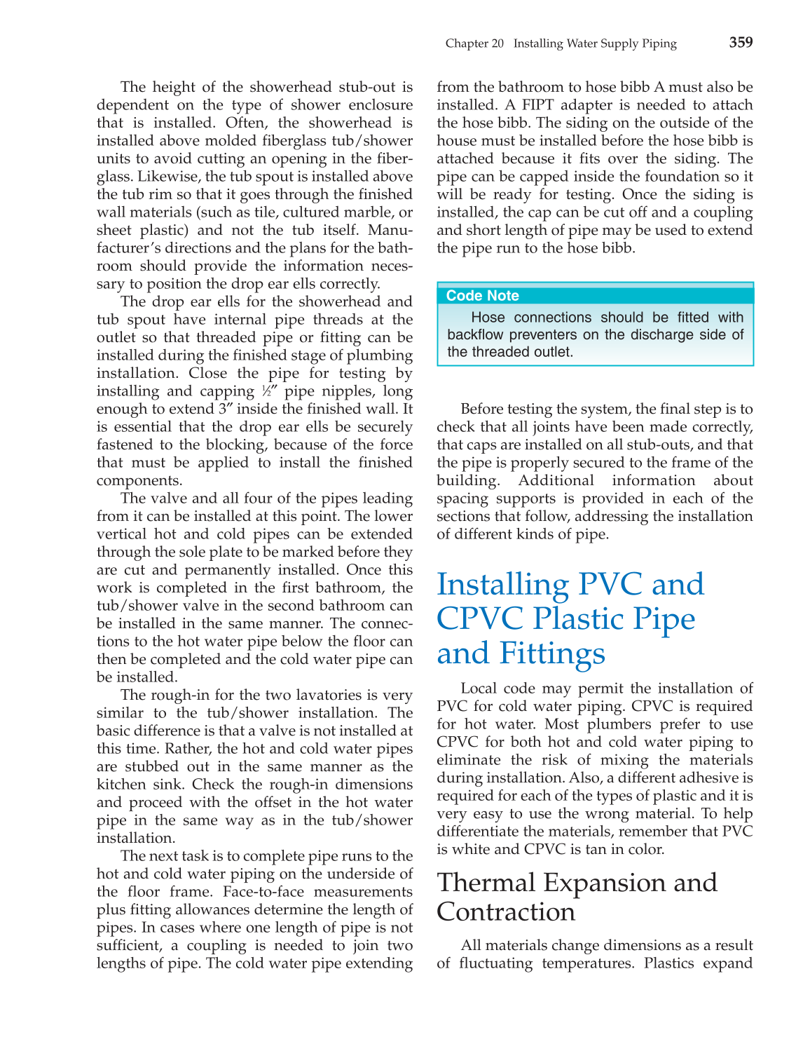 Modern Plumbing, 7th Edition page 360