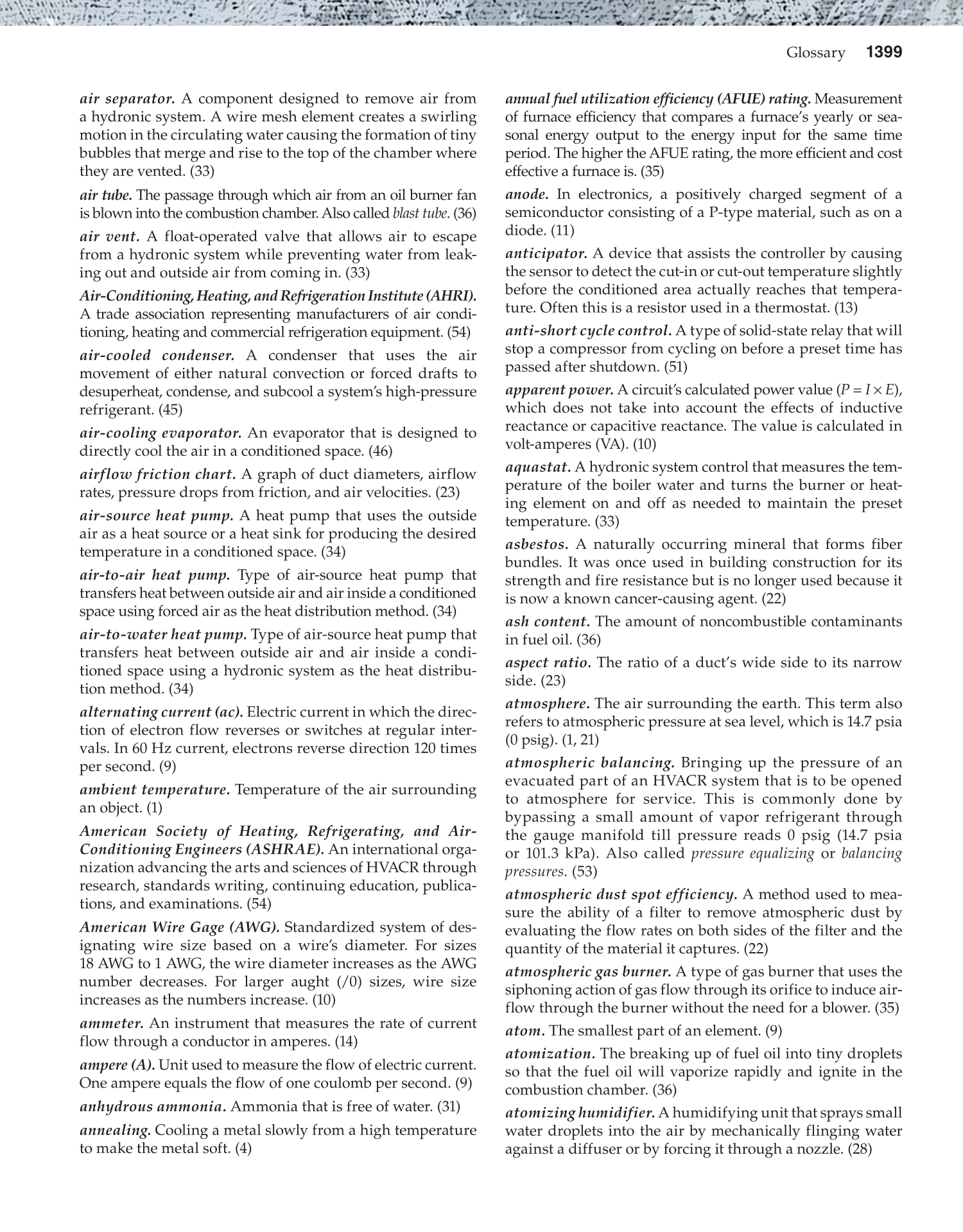 Modern Refrigeration and Air Conditioning, 19th Edition page 1399