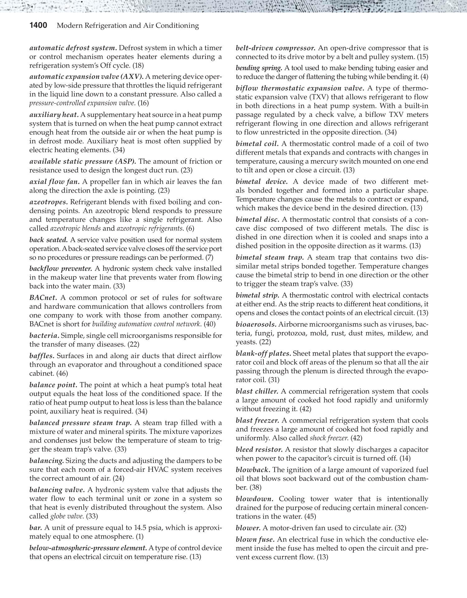 Modern Refrigeration and Air Conditioning, 19th Edition page 1400
