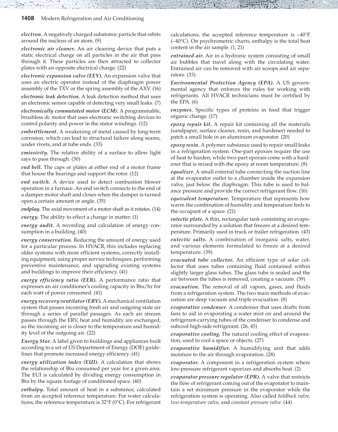Modern Refrigeration and Air Conditioning, 19th Edition page 1408
