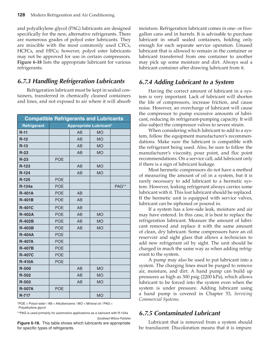 Modern Refrigeration and Air Conditioning, 19th Edition page 128