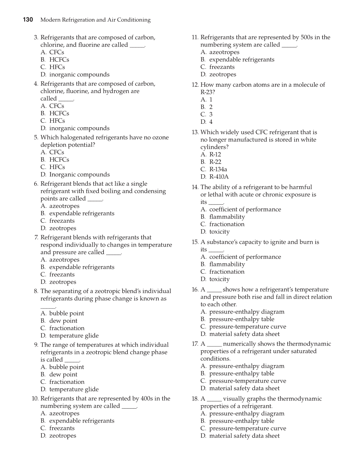 Modern Refrigeration and Air Conditioning, 19th Edition page 130