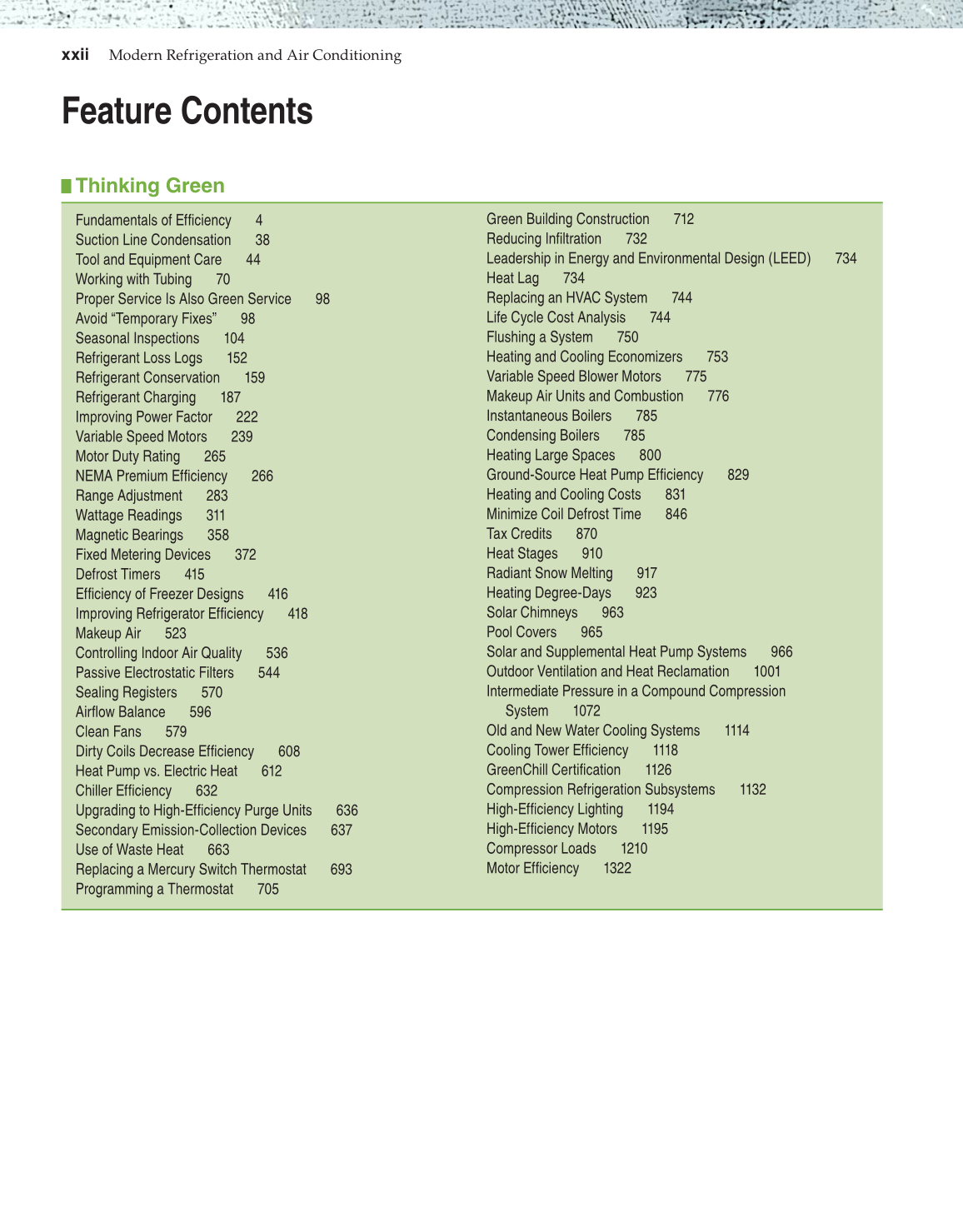 Modern Refrigeration and Air Conditioning, 19th Edition page xxii