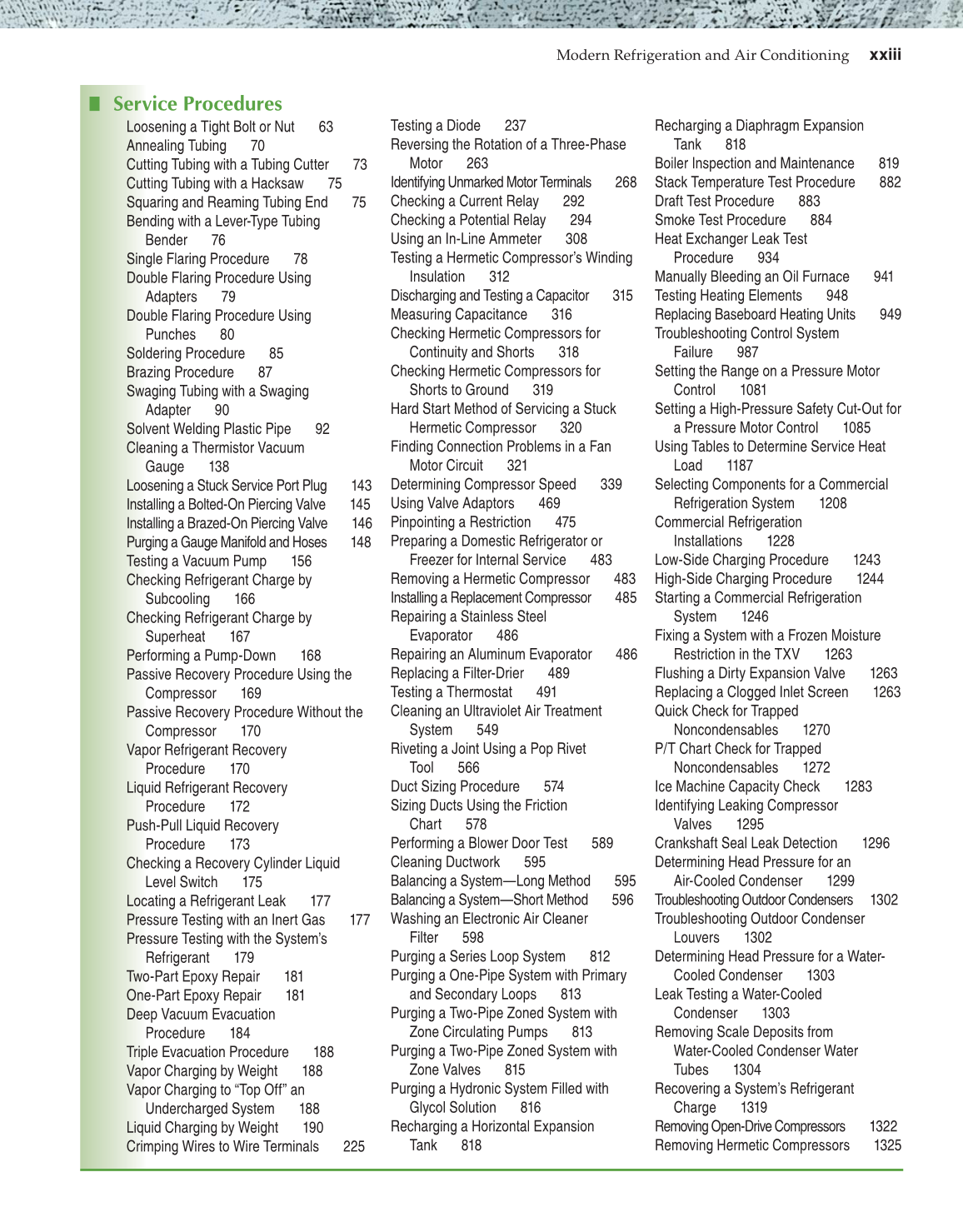 Modern Refrigeration and Air Conditioning, 19th Edition page xxiii