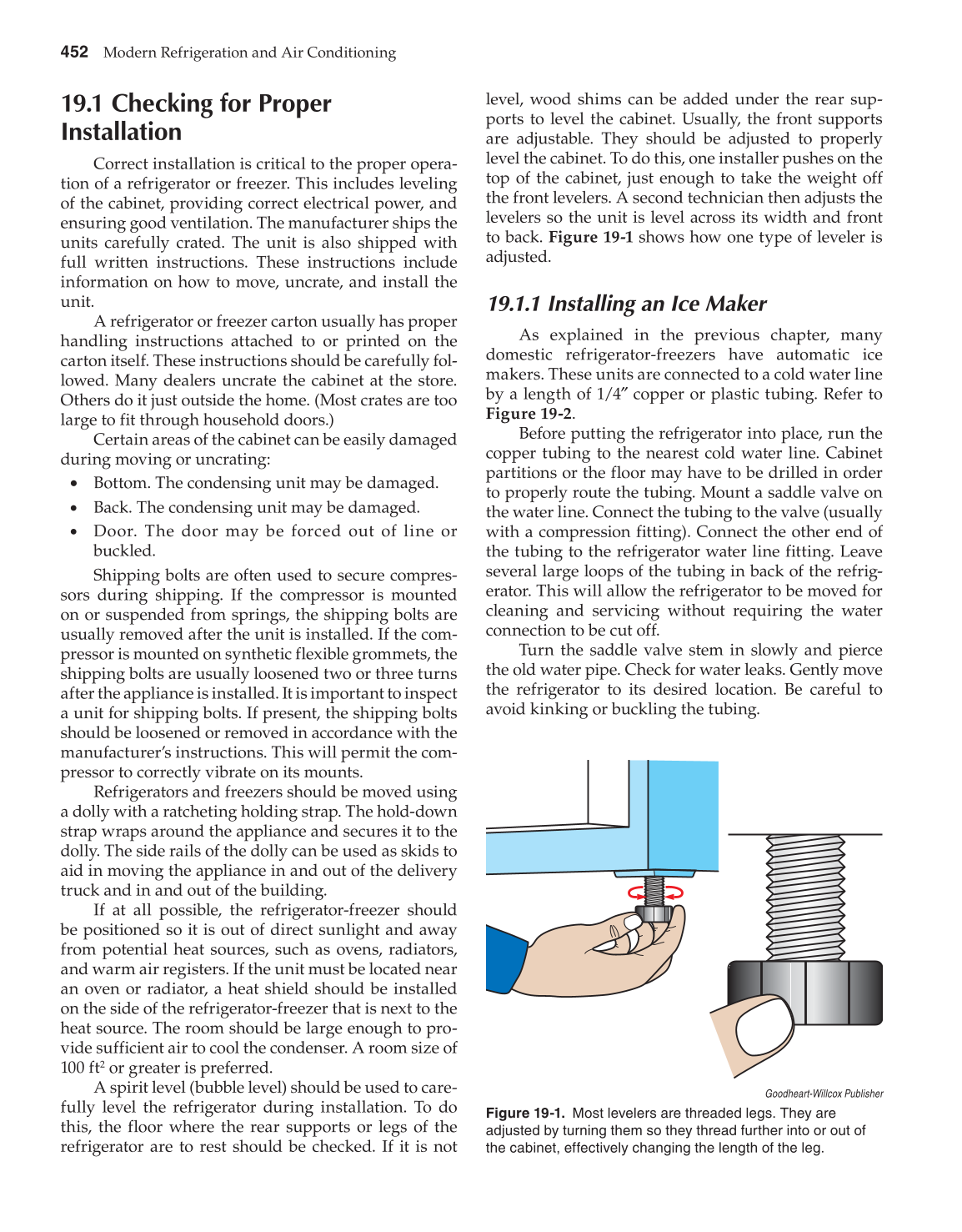 Modern Refrigeration and Air Conditioning, 19th Edition page 452