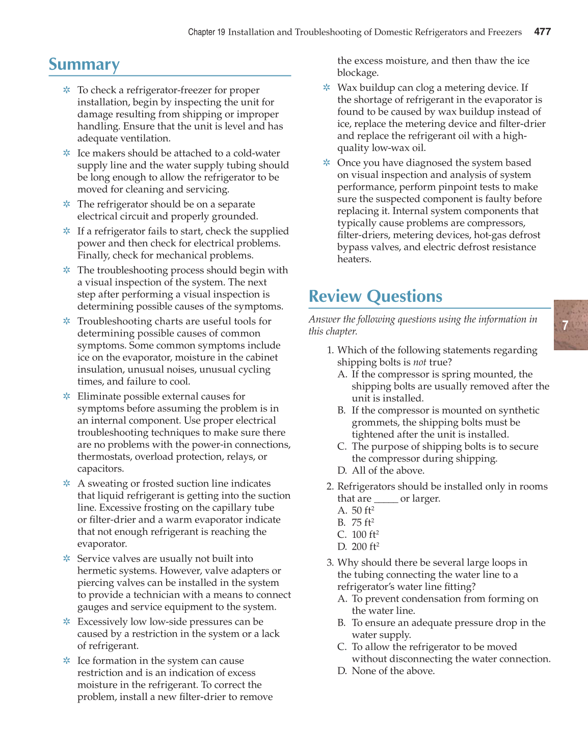 Modern Refrigeration and Air Conditioning, 19th Edition page 477