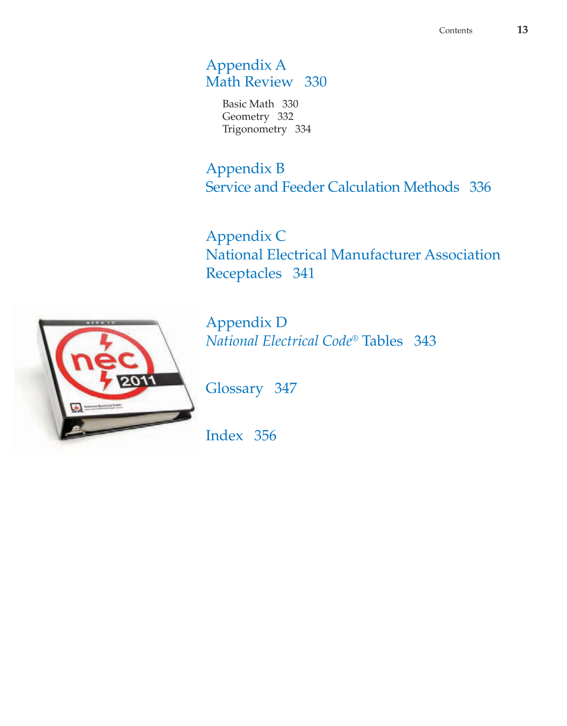 Modern Residential Wiring, 9th Edition page 13