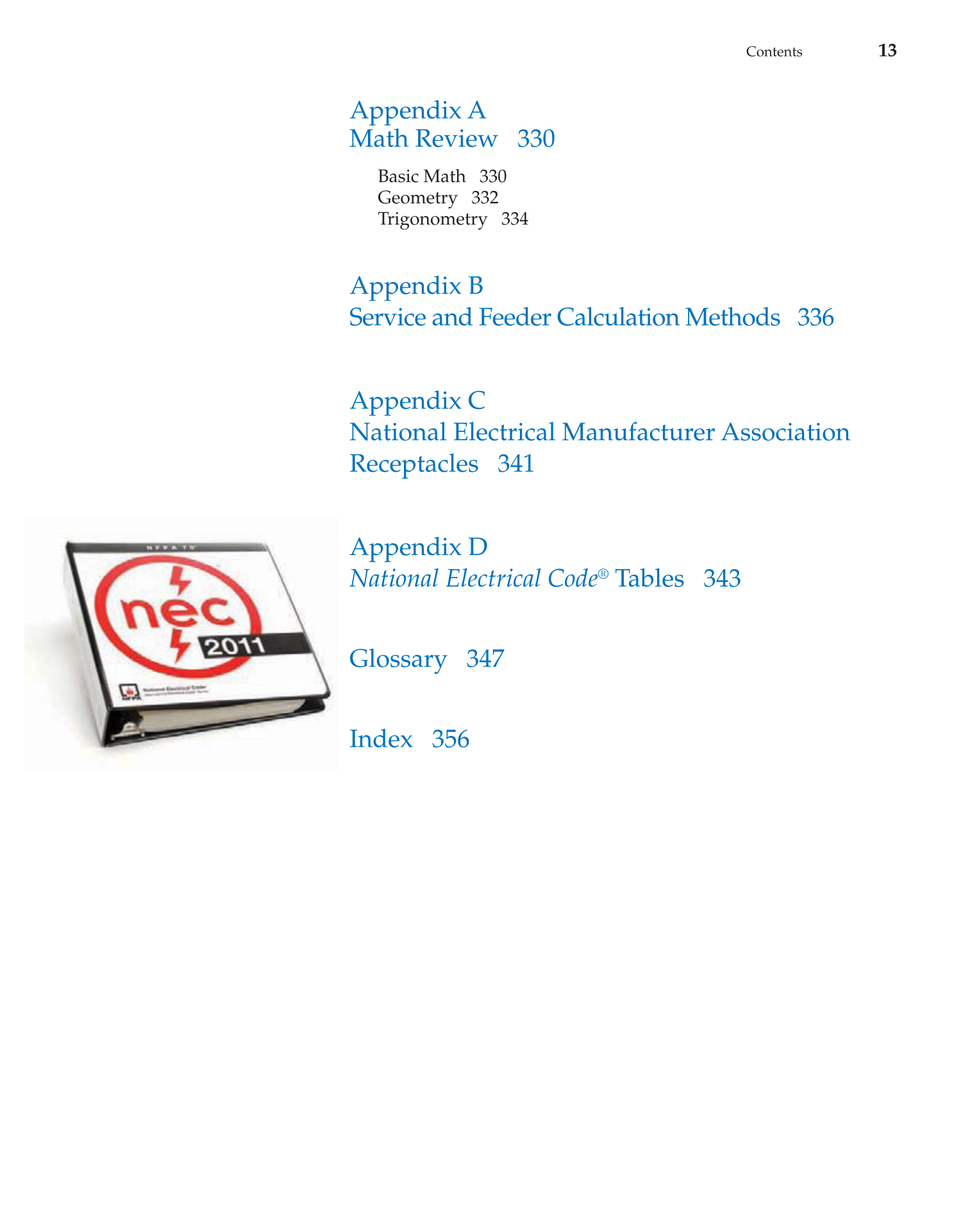 Modern Residential Wiring, 9th Edition page 13