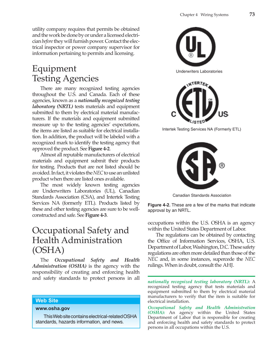 Modern Residential Wiring, 9th Edition page 73