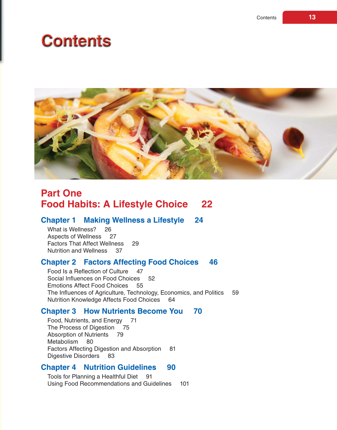 Nutrition &amp; Wellness for Life, 4th Edition page 13