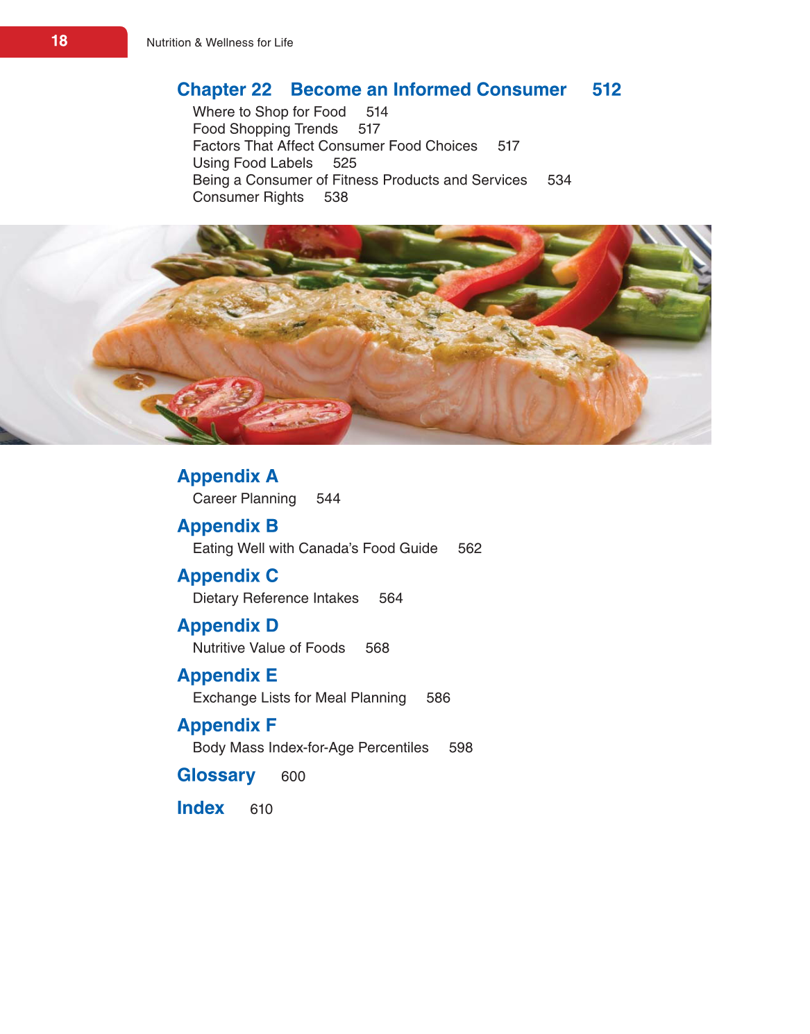 Nutrition &amp; Wellness for Life, 4th Edition page 18