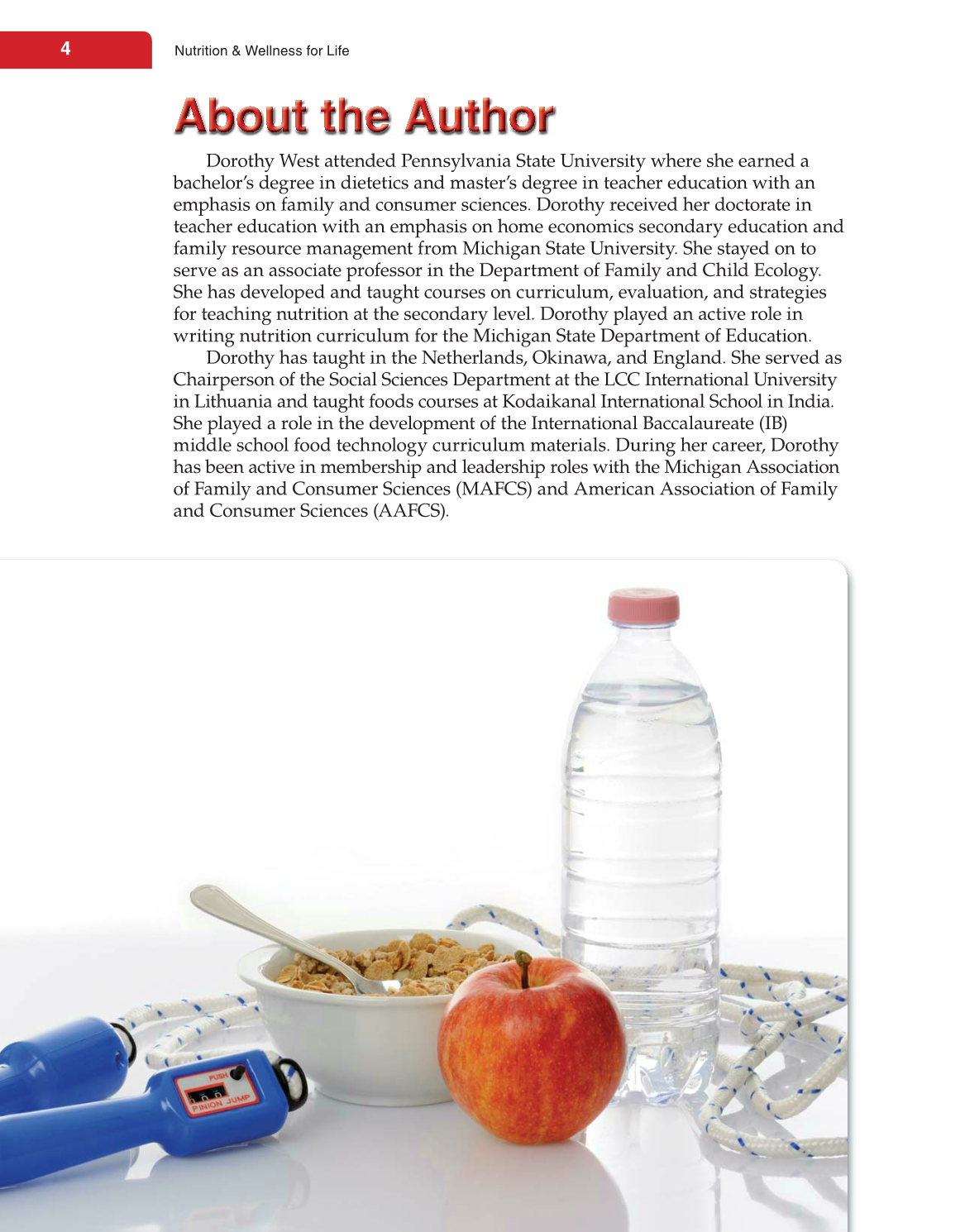 Nutrition &amp; Wellness for Life, 4th Edition page 4