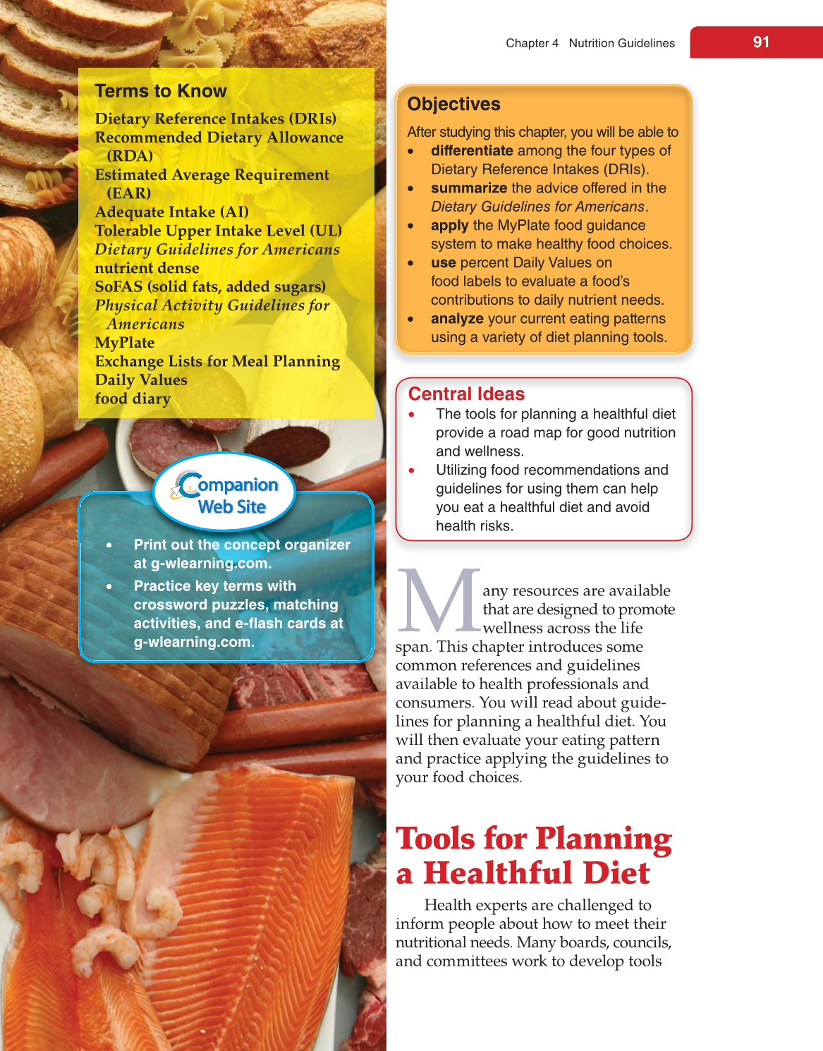 Nutrition &amp; Wellness for Life, 4th Edition page 91