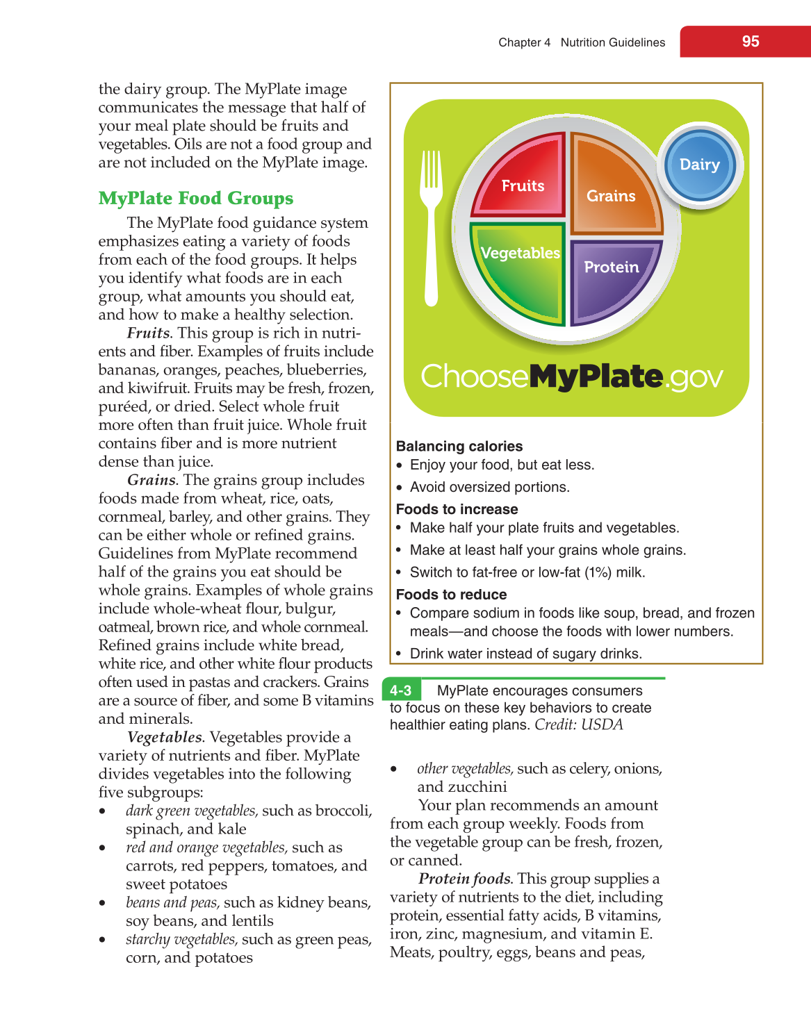 Nutrition &amp; Wellness for Life, 4th Edition page 95