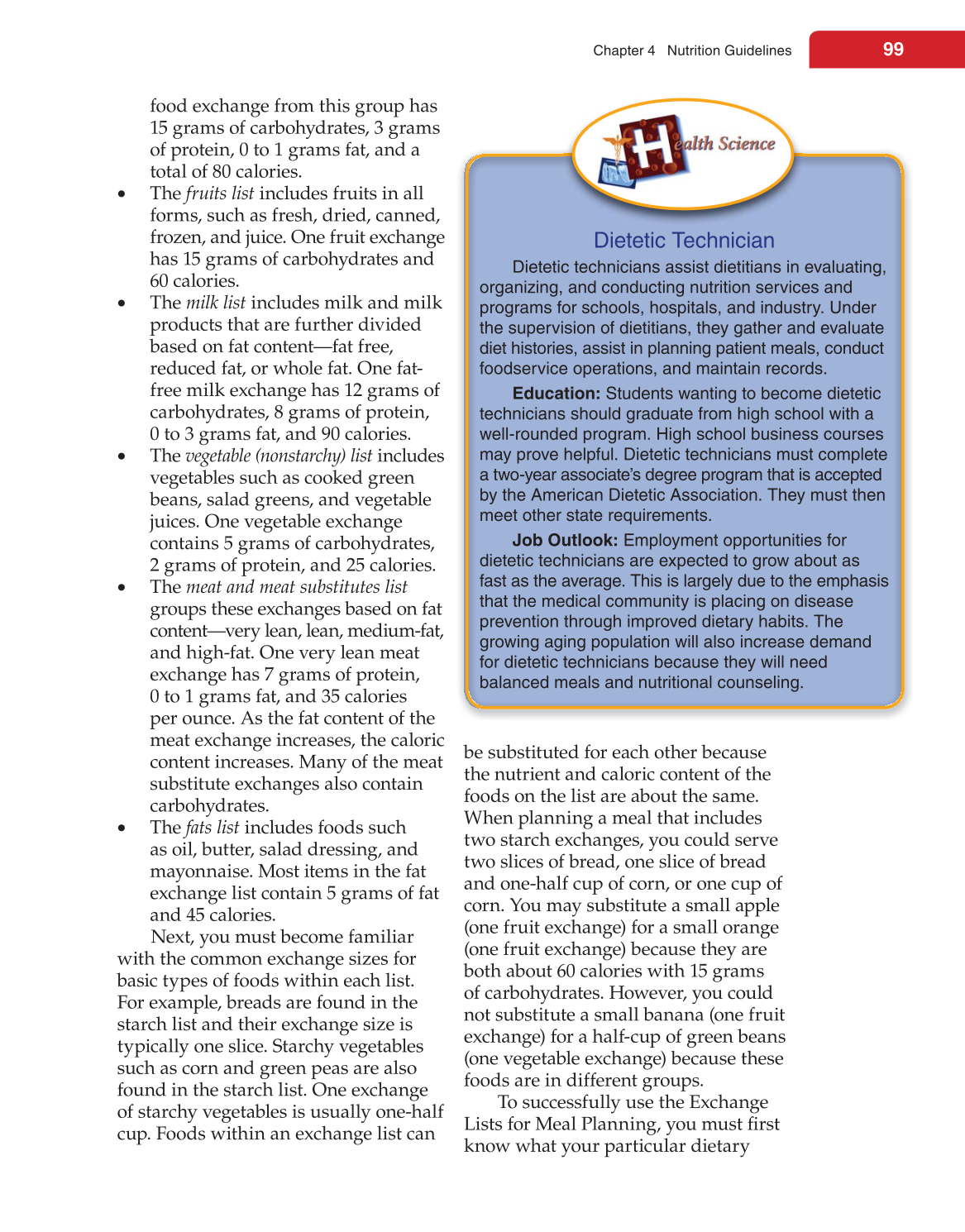 Nutrition &amp; Wellness for Life, 4th Edition page 99
