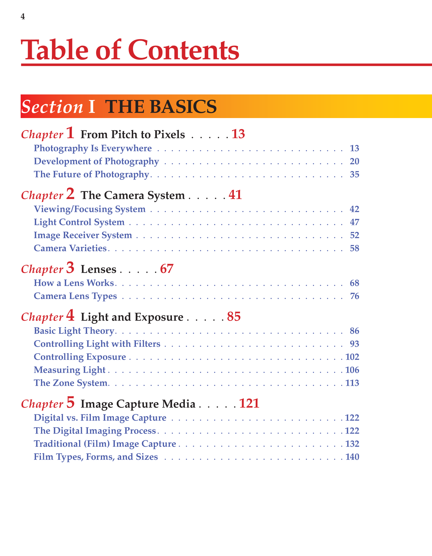 Photography: Capture to Presentation, 2nd Edition page 4