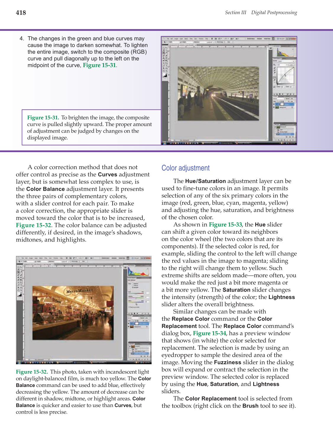 Photography: Capture to Presentation, 2nd Edition page 418