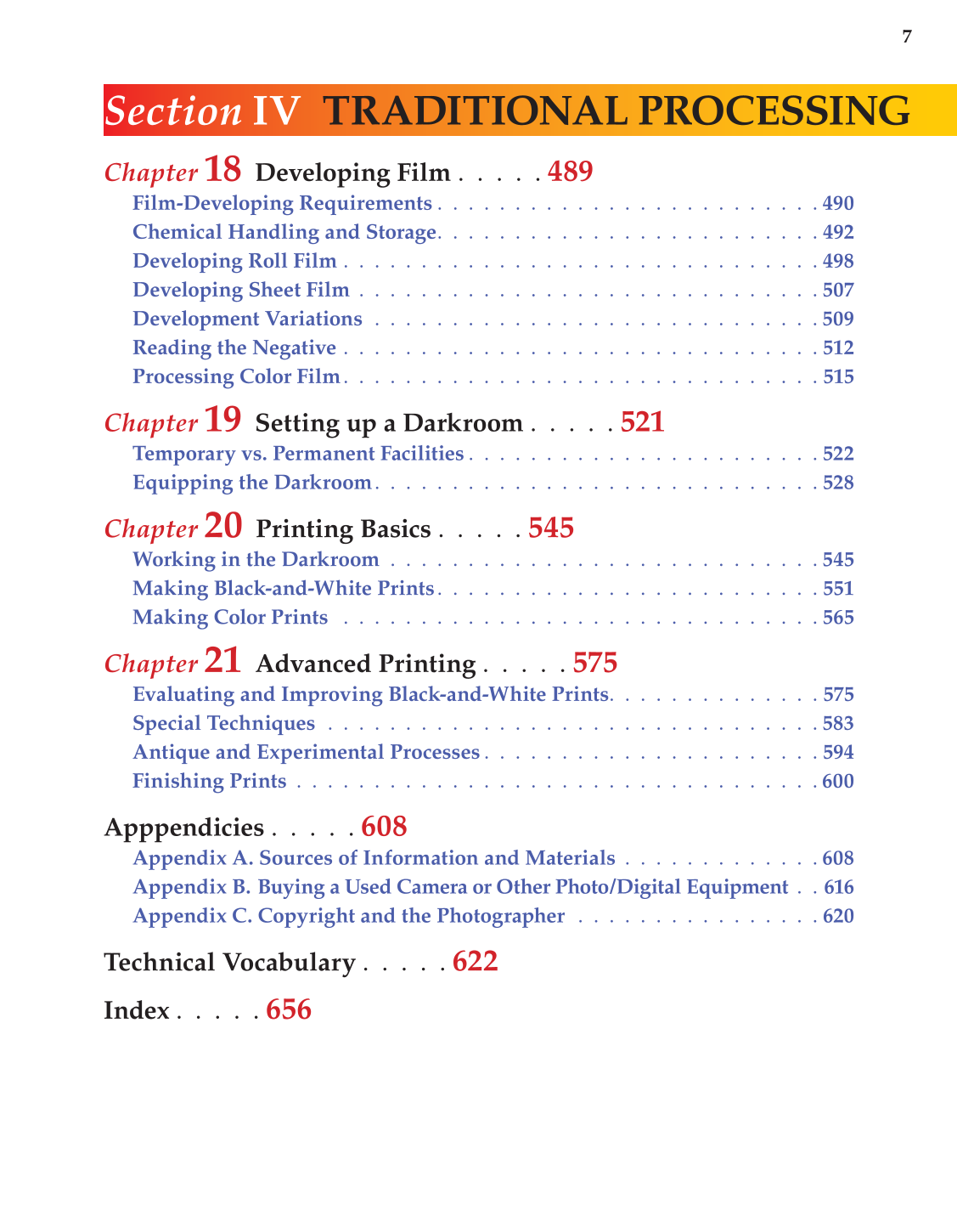 Photography: Capture to Presentation, 2nd Edition page 7