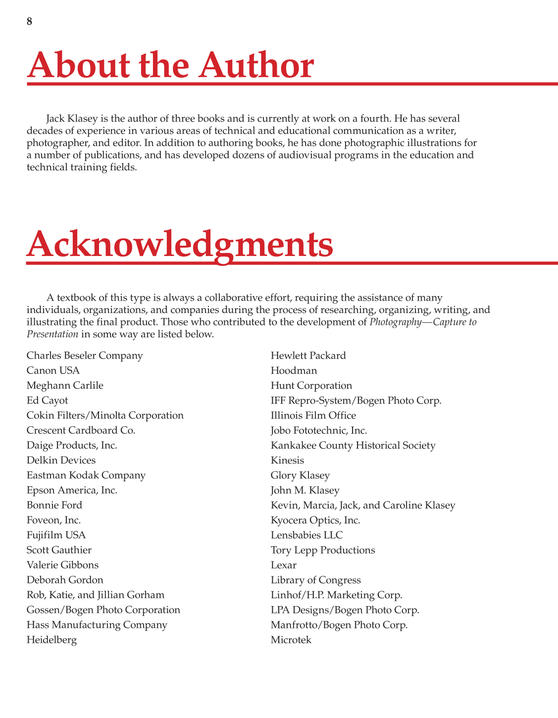 Photography: Capture to Presentation, 2nd Edition page 8