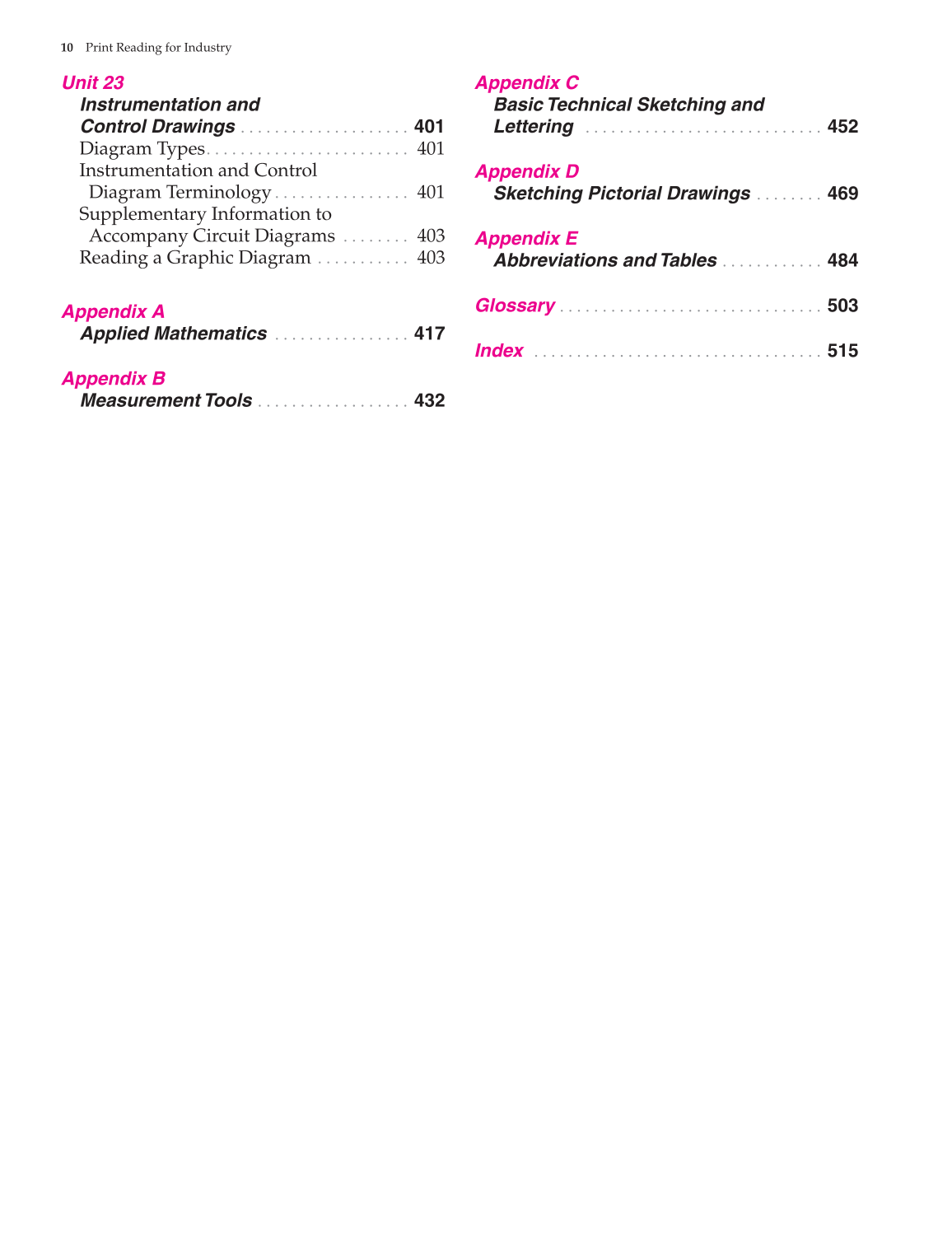 Print Reading for Industry, 9th Edition page 10