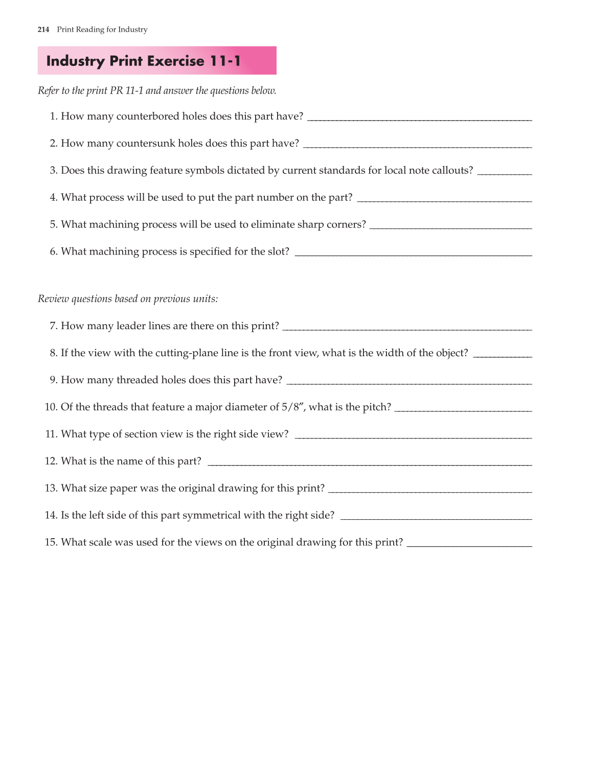 Print Reading for Industry, 9th Edition page 214