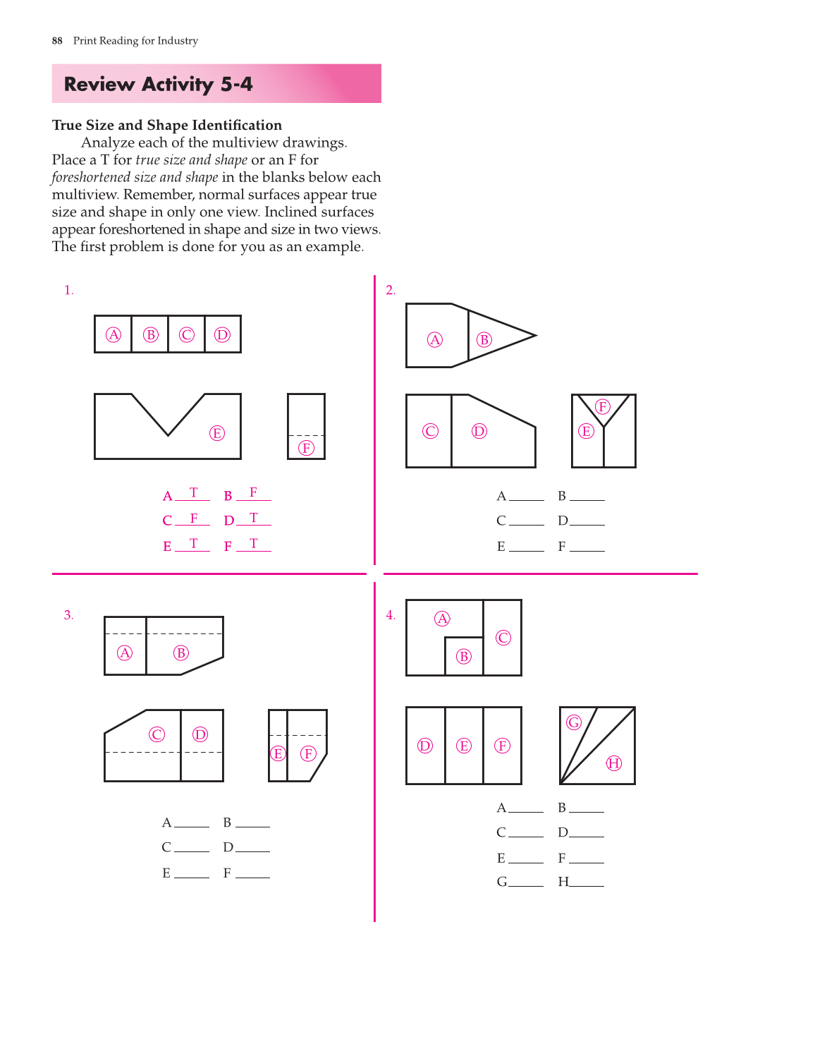 Print Reading for Industry, 9th Edition page 88