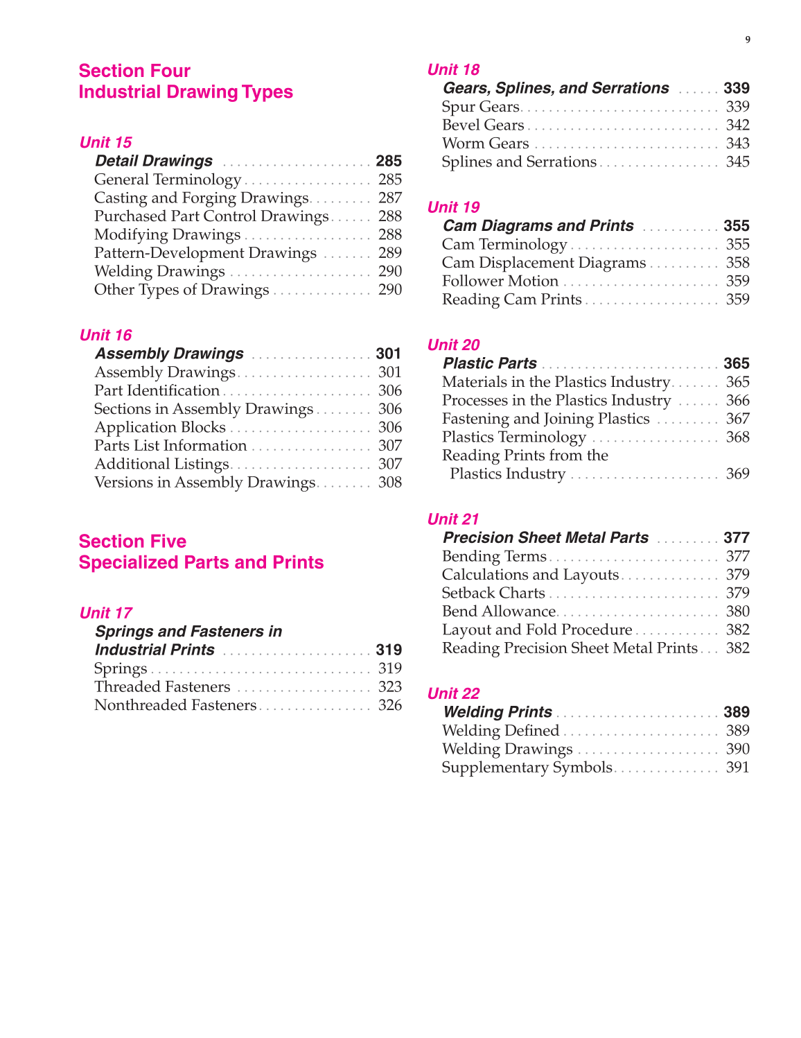 Print Reading for Industry, 9th Edition page 9