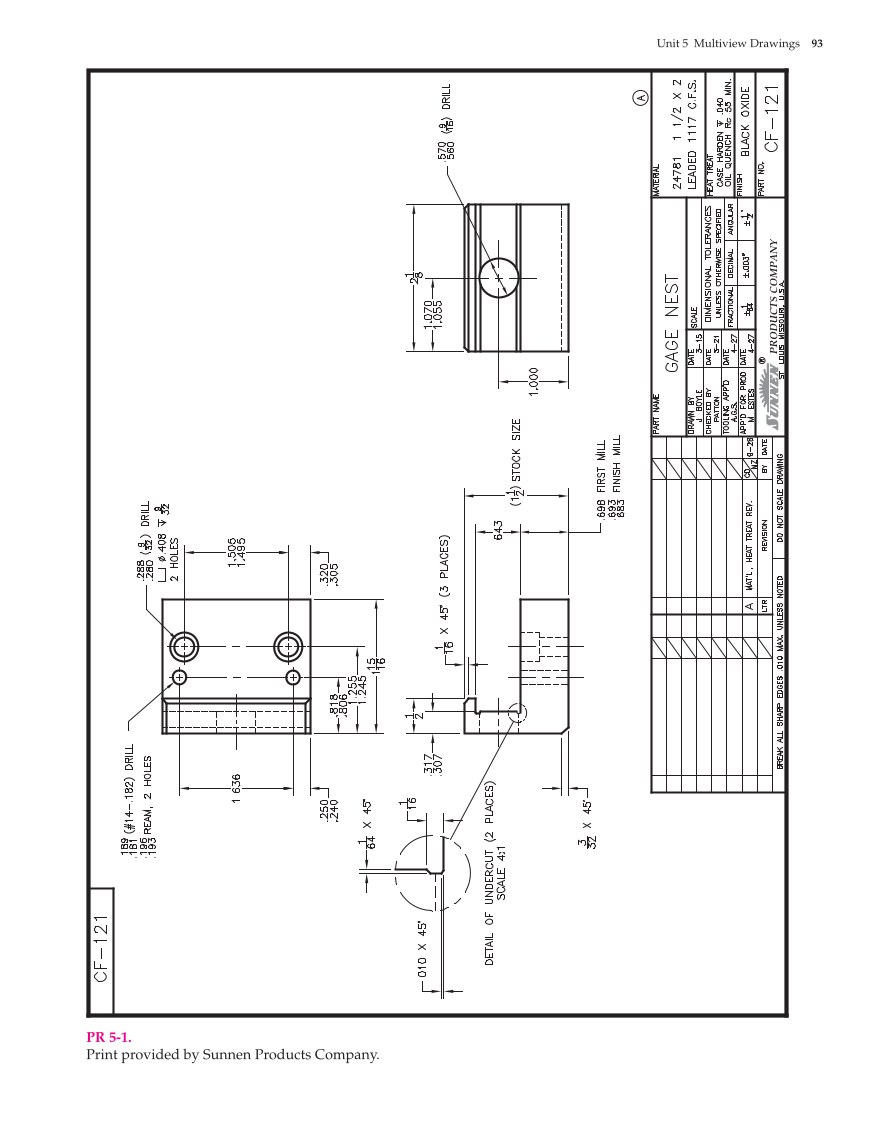 Print Reading for Industry, 9th Edition page 93