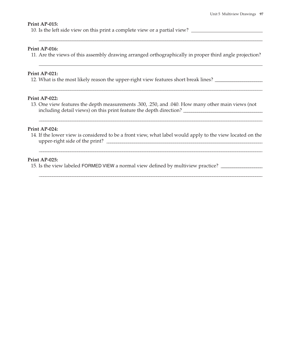 Print Reading for Industry, 9th Edition page 97