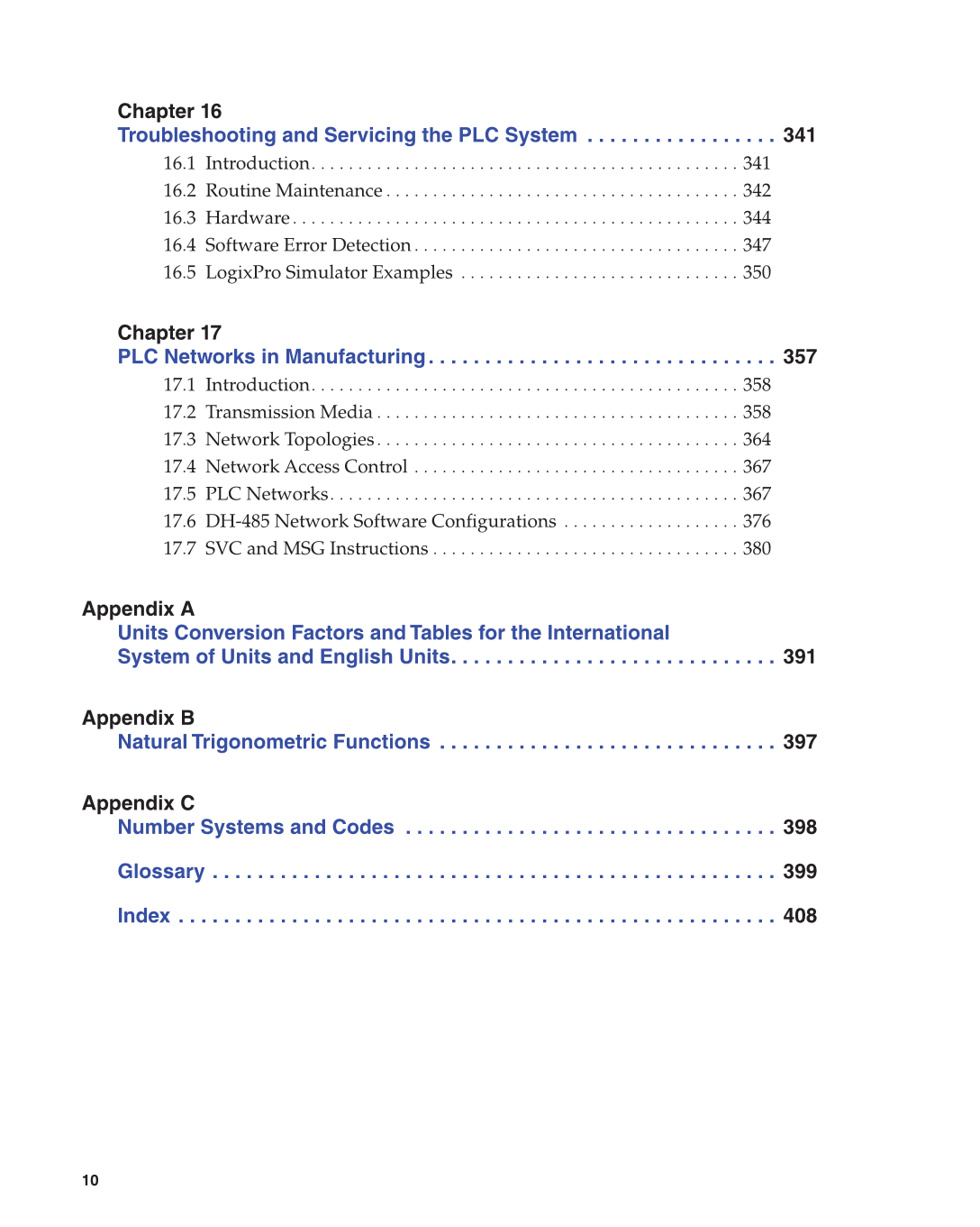 Programmable Logic Controllers, 3rd Edition page 10