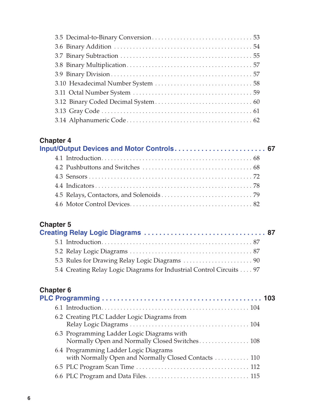 Programmable Logic Controllers, 3rd Edition page 6