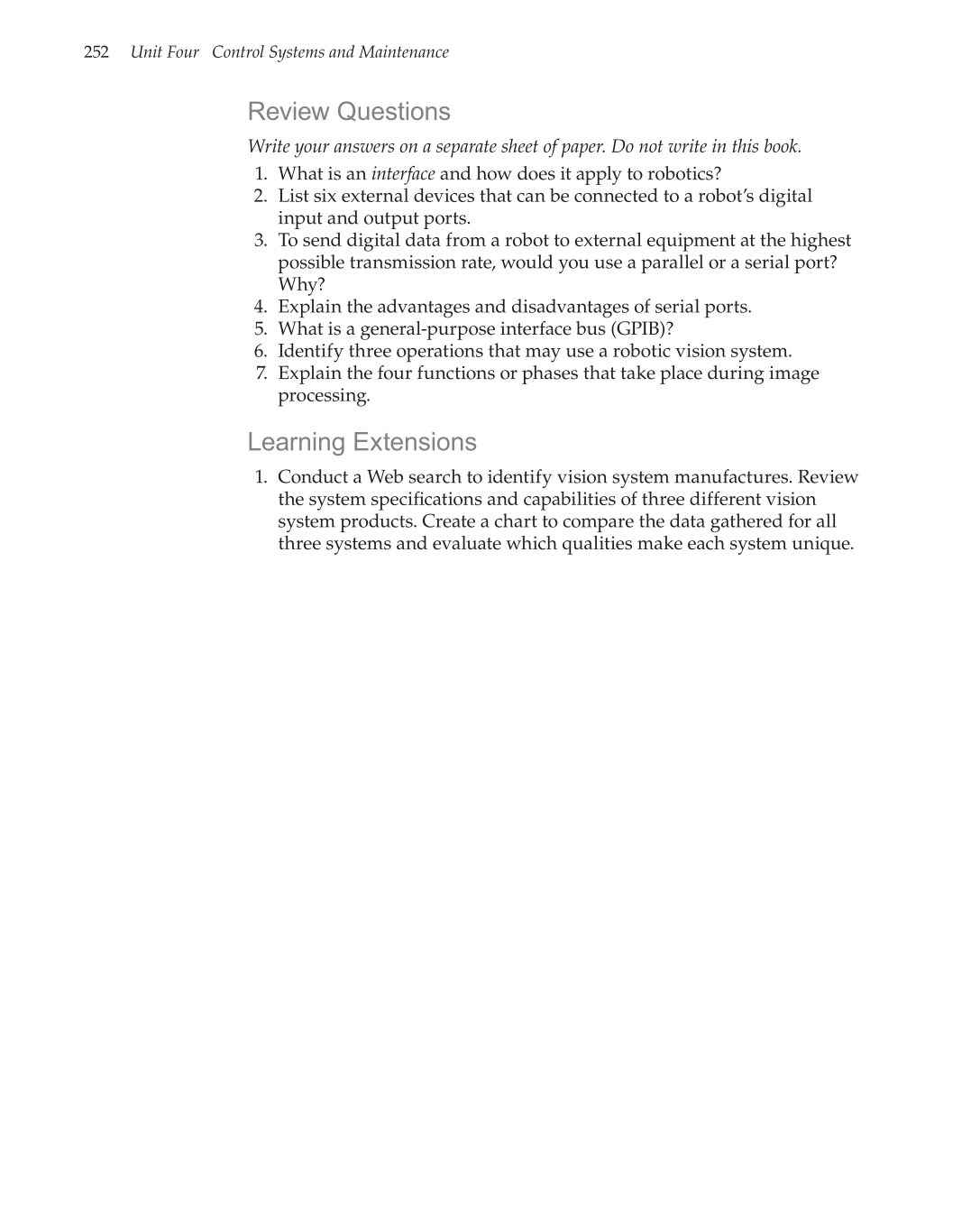 Robotics: Theory and Industrial Applications, 2nd Edition page 252
