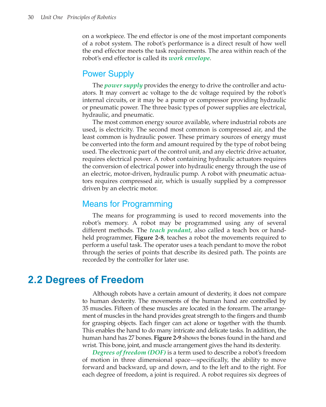 Robotics: Theory and Industrial Applications, 2nd Edition page 30