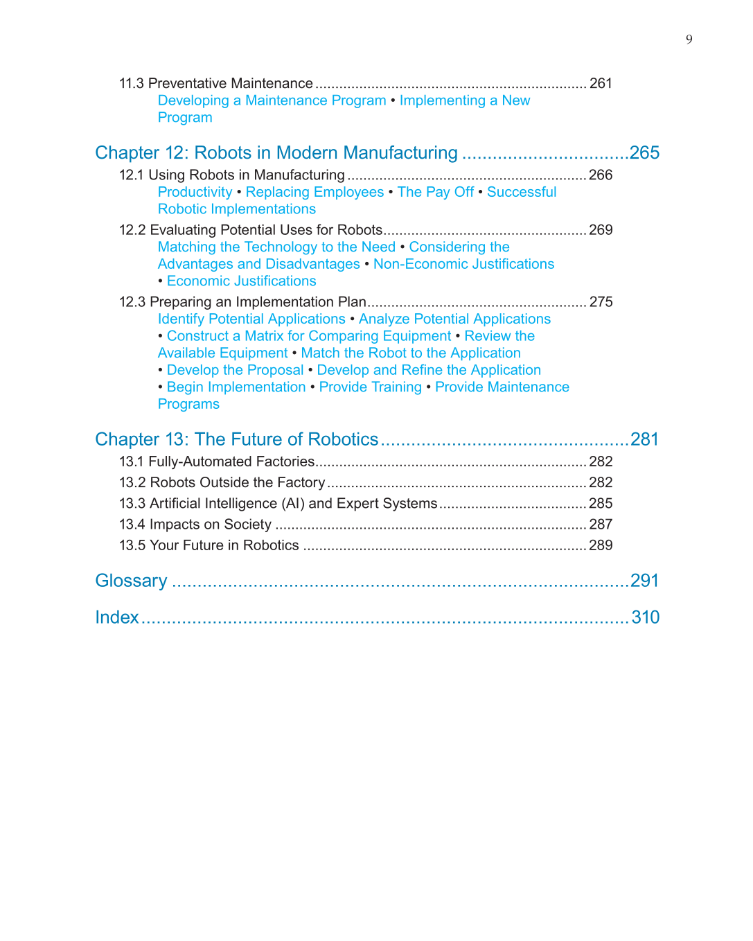 Robotics: Theory and Industrial Applications, 2nd Edition page 9