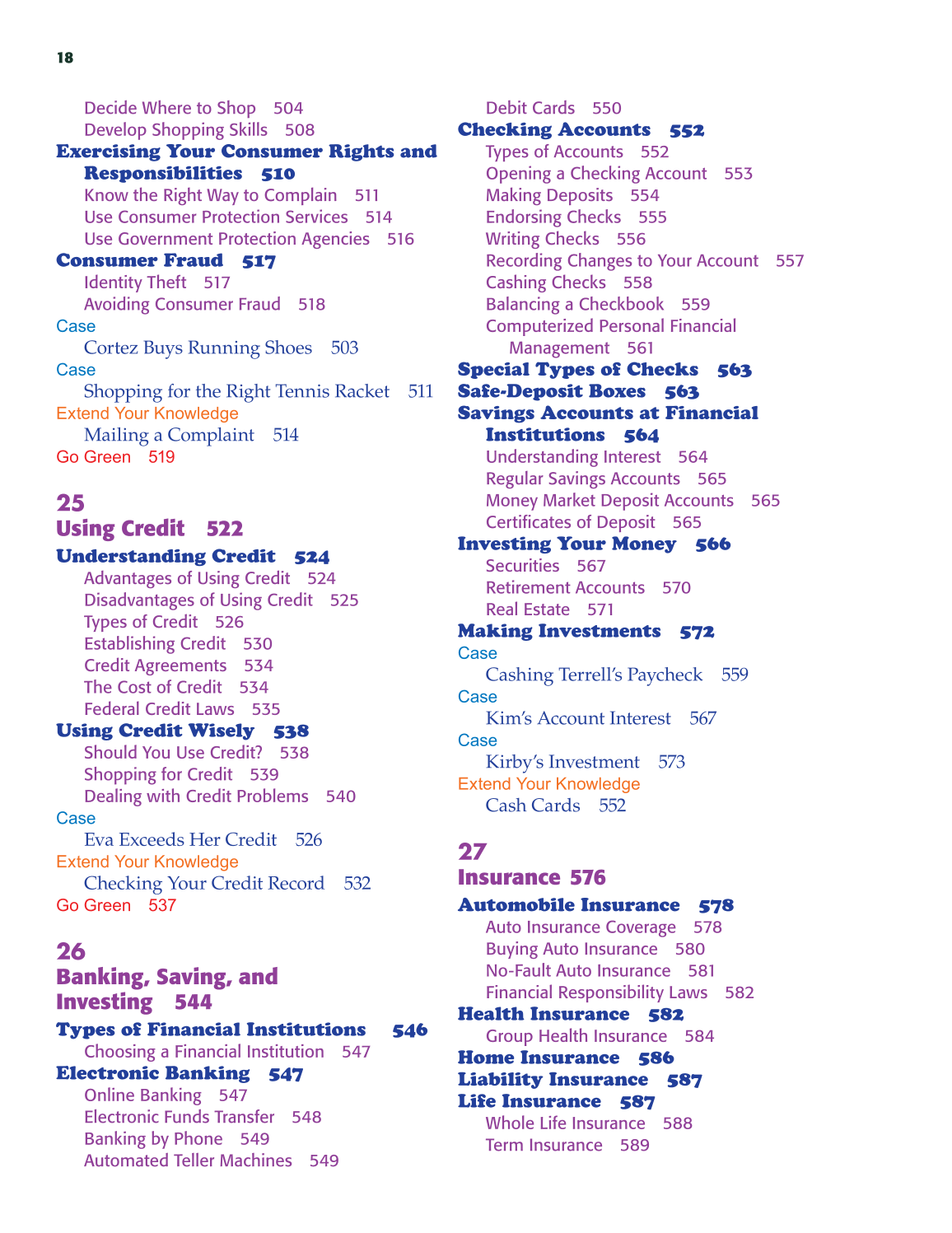School to Career, 9th Edition page 18