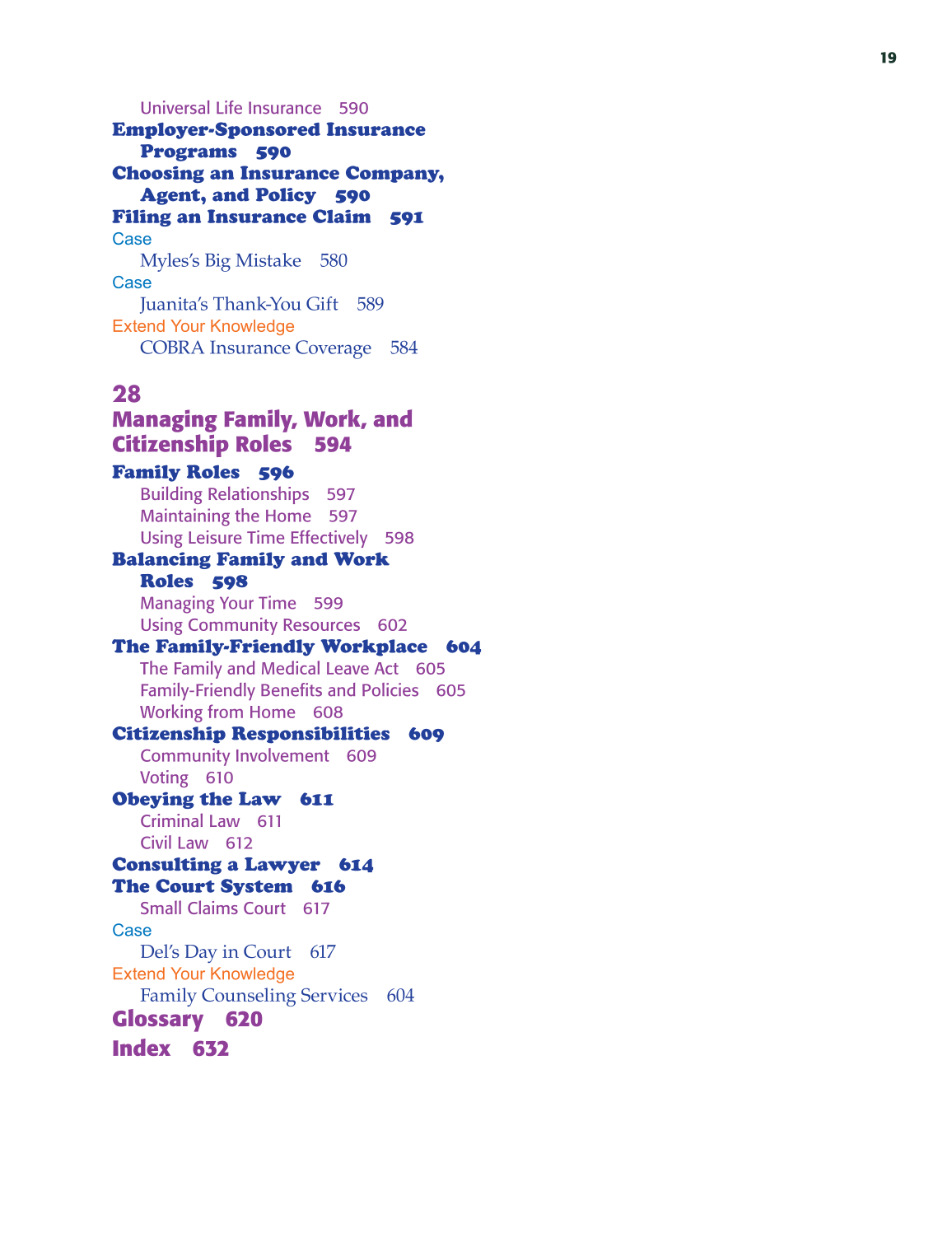 School to Career, 9th Edition page 19