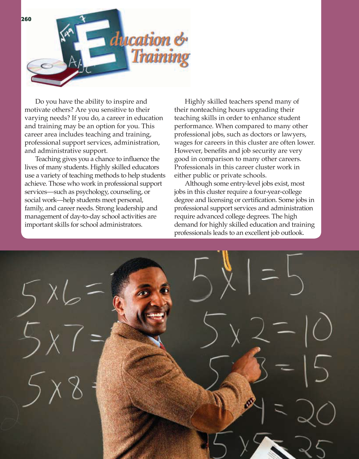 School to Career, 9th Edition page 260
