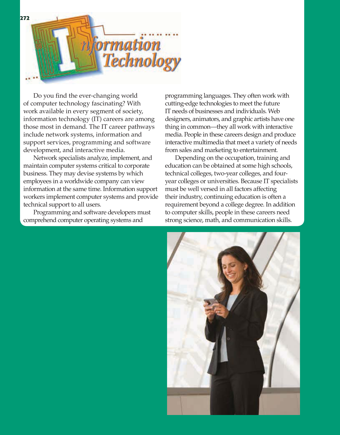 School to Career, 9th Edition page 272