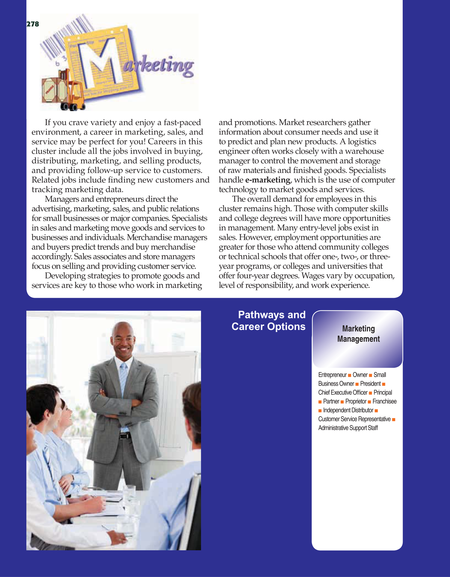 School to Career, 9th Edition page 278