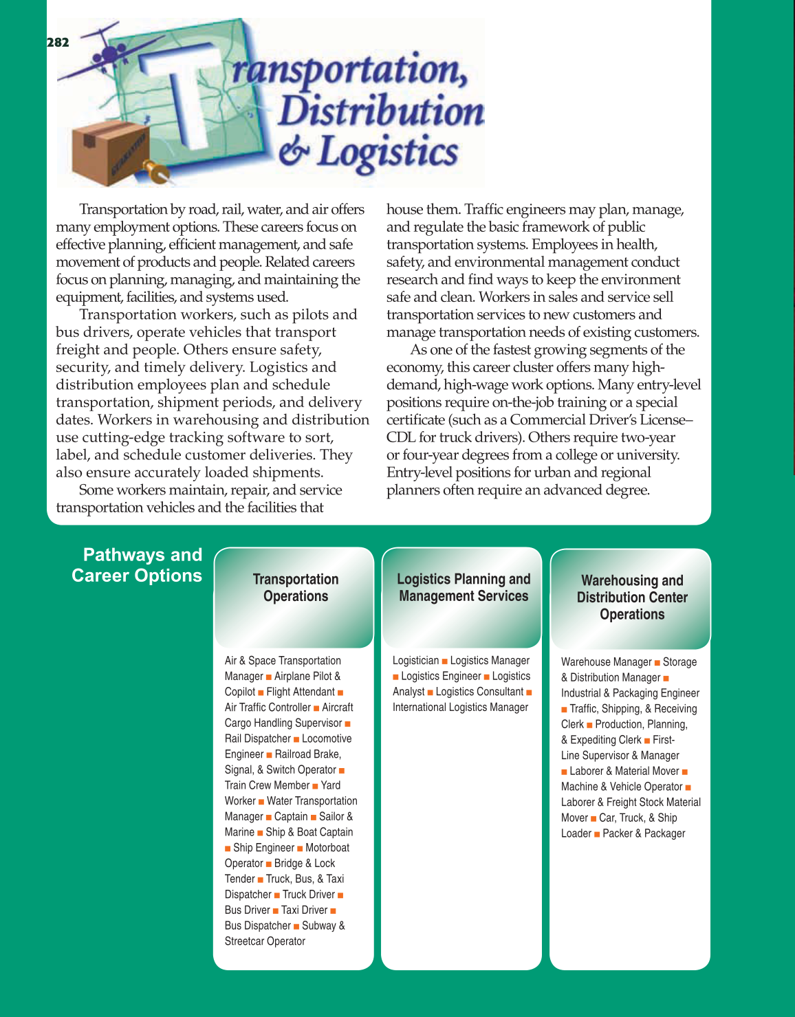 School to Career, 9th Edition page 282