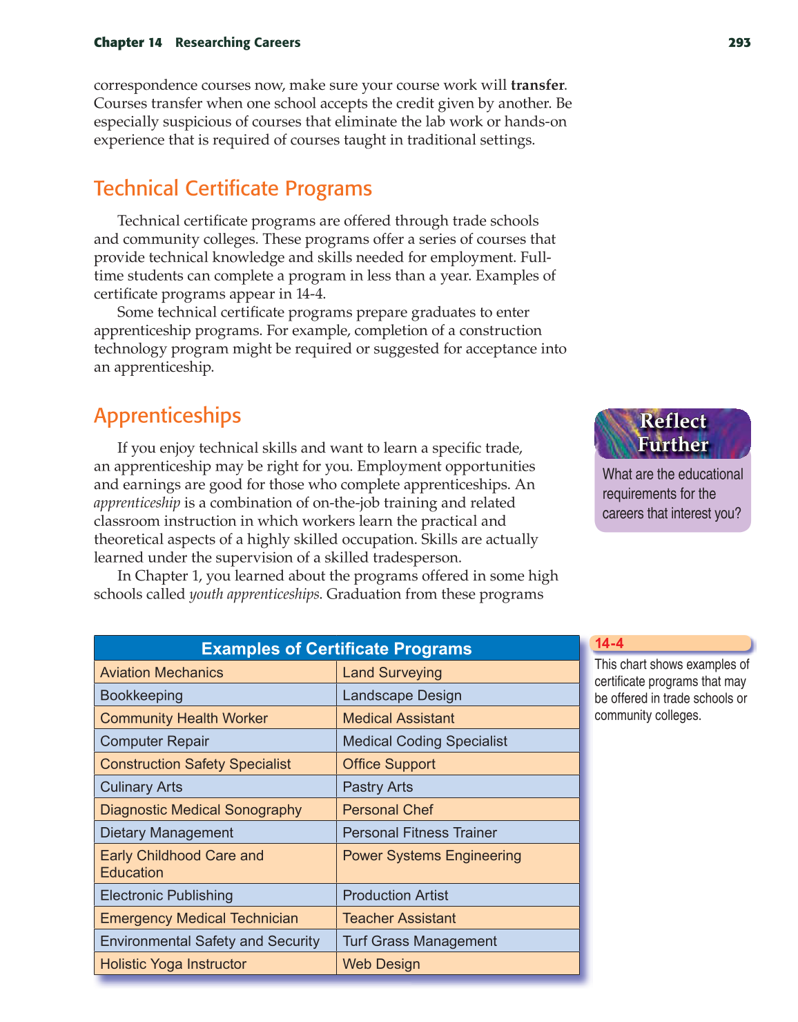 School to Career, 9th Edition page 293