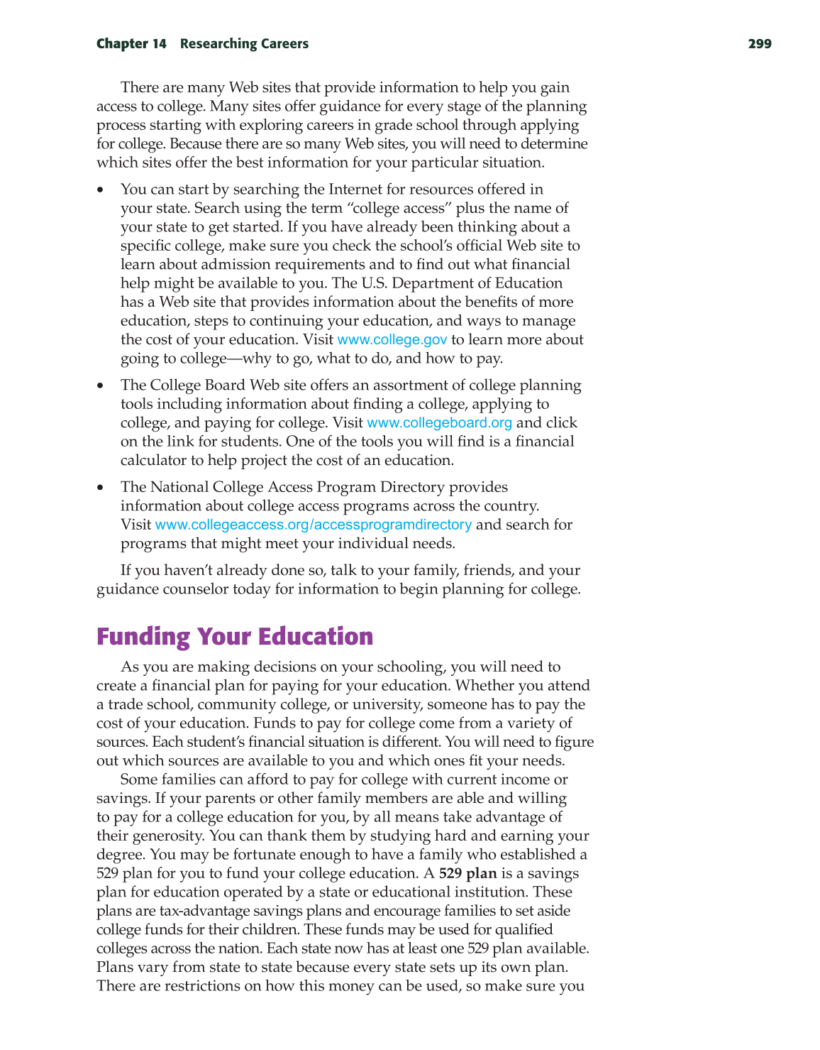 School to Career, 9th Edition page 299