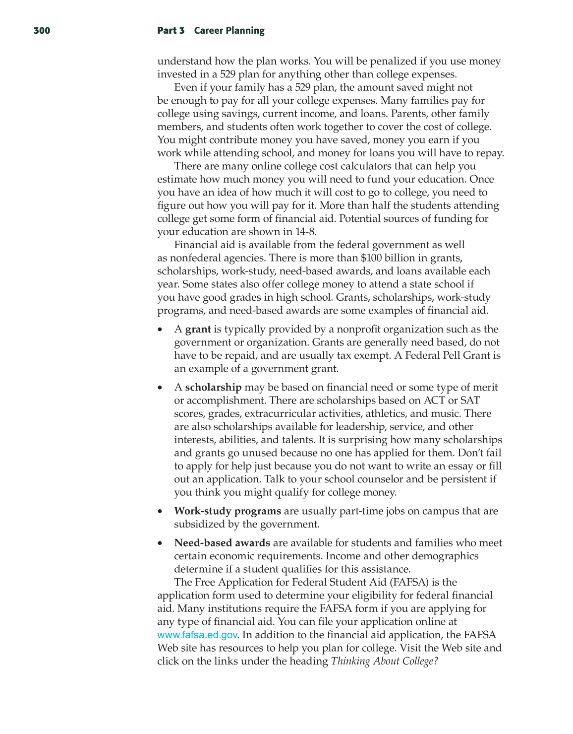 School to Career, 9th Edition page 300