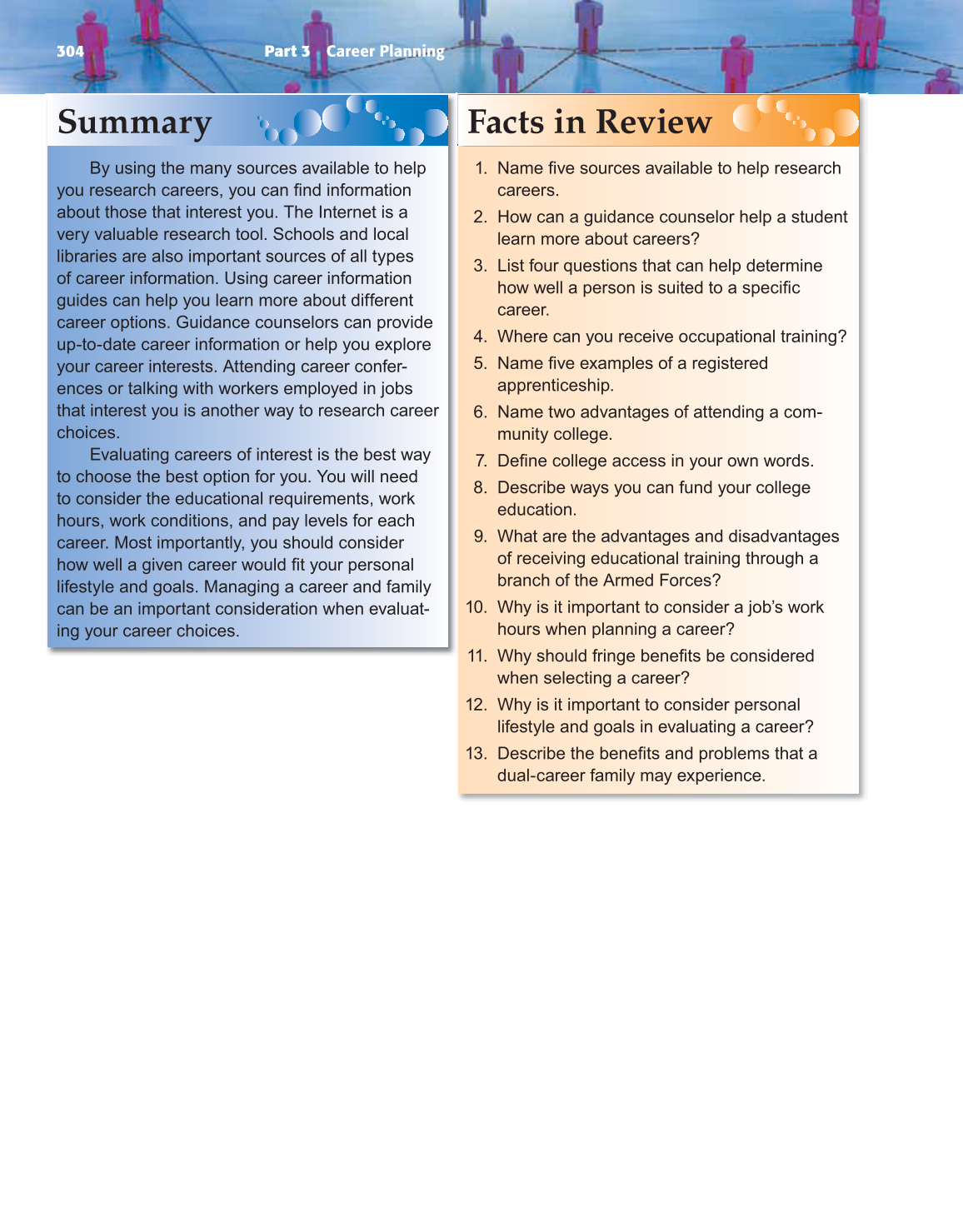 School to Career, 9th Edition page 304